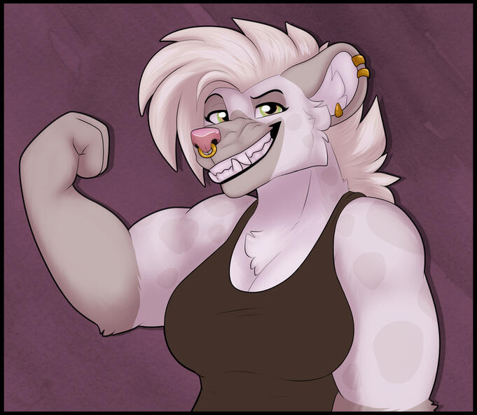 Eira Flexing A cool goat waving hello