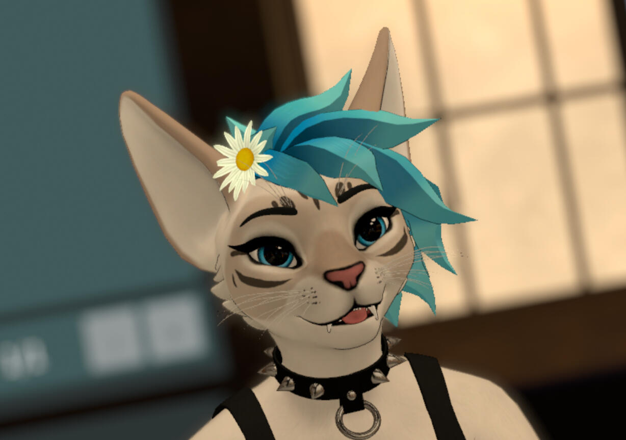 Winterpaw Feline avatar recolored to look like my character